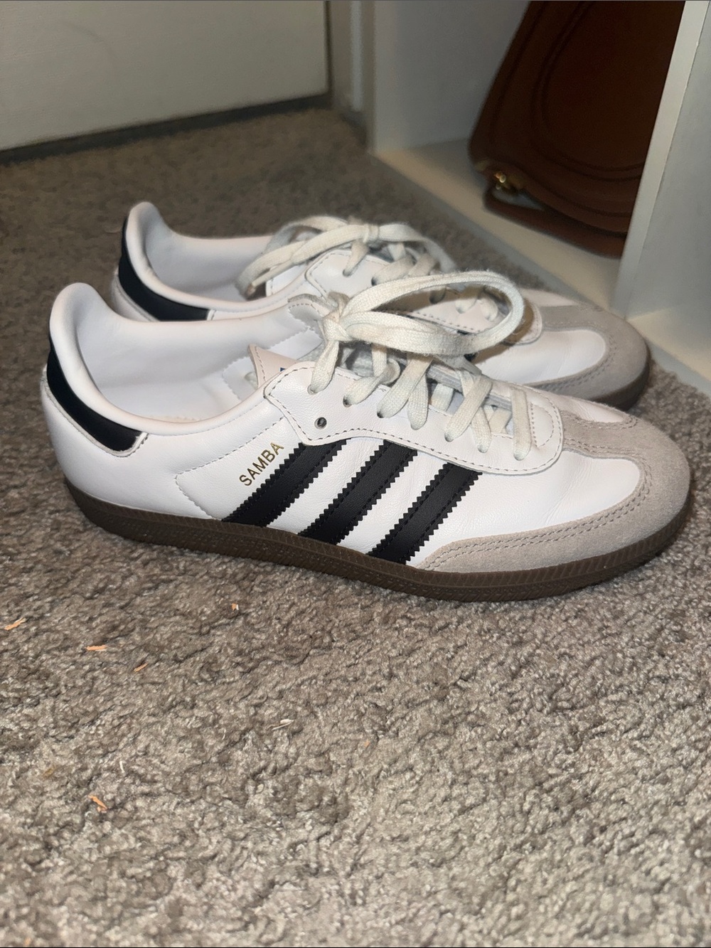 Brand New Adidas Samba girls  White/Black Classic Sneakers
